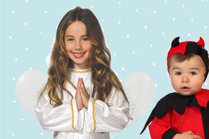 Disfraces de ángeles y demonios para navidad